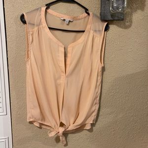 American Eagle Outfitters Sleeveless Front Tie Blouse Size XS